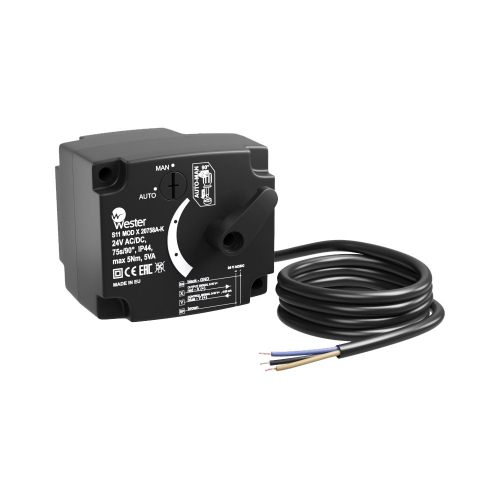 Привод Wester S11 MOD X 20758-K AC/DC 24 V AC/DC 75s/90гр. 5 Nm