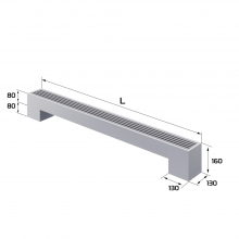 Конвектор напольный Royal Thermo STEP-80/130/1000-1-N-SS-LG-NA