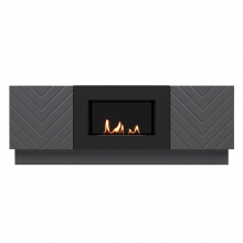 Тумба с биокамином Firelight BFP/P-1400V графит