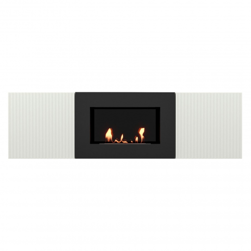 Тумба с биокамином Firelight BFP/P-1400L белая