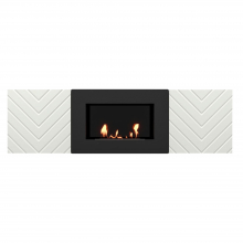Тумба с биокамином Firelight BFP/P-1400V белая