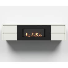 Тумба с биокамином Firelight BFP/P-1700 lux белая