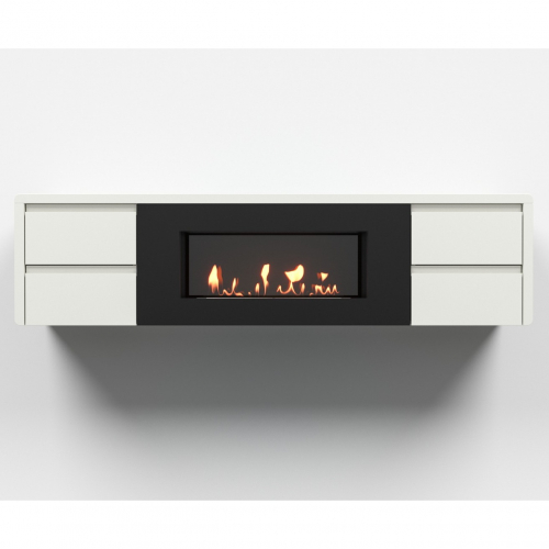 Тумба с биокамином Firelight BFP/P-1700 lux белая