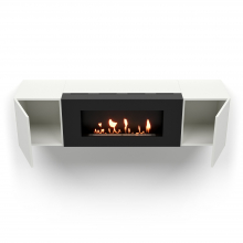 Тумба с биокамином Firelight BFP-P1600 белая