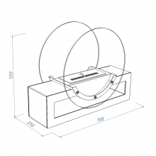 Биокамин Royal Thermo RTBFP-F700SB Siberia