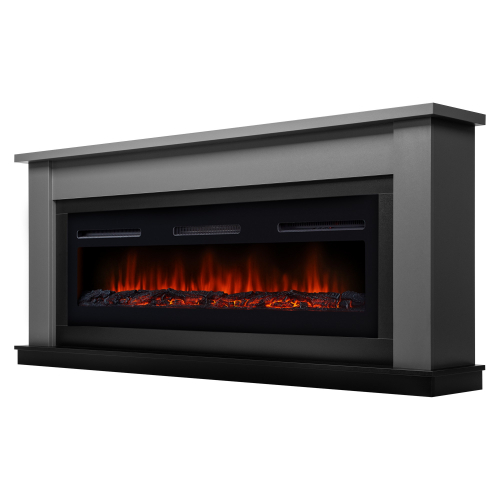 Каминокомплект:Очаг Electrolux Infinity EFP/P-1600ULS, портал Canto Long графит, черный
