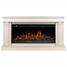 Каминокомплект: Очаг Royal Thermo Aurora RTFP/P-AR40LS, портал Olympia 42/40/36, сл. кость с зол. па