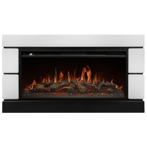 Каминокомплект: Очаг Royal Thermo Aurora RTFP/P-AR40LS, портал Moderno 42/40/36, белый