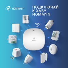 Комплект три умные розетки и хаб HOMMYN SP3HOMKIT07
