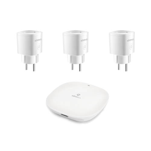 Комплект три умные розетки и хаб HOMMYN SP3HOMKIT07