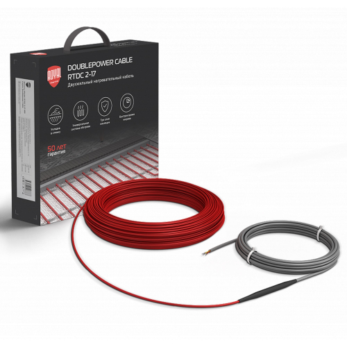 Кабель нагревательный Royal Thermo RTDC 2-17-400 с терморегулятором RTS-16