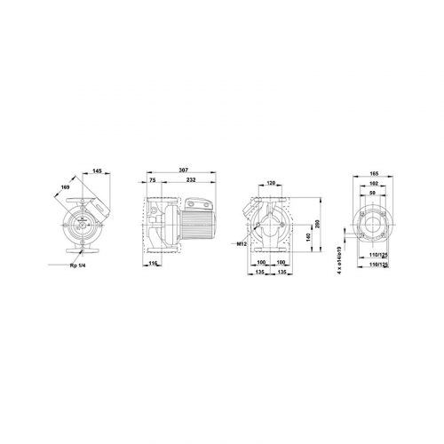 Насос циркуляционный Grundfos UPS 50-120 F (3x380)