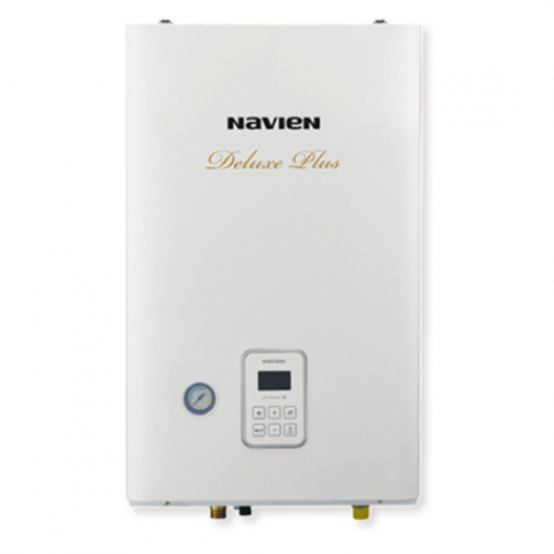 Котел газовый Navien Deluxe Plus -24k настенный, 2 конт., закр. кам. сгор., коаксиальный