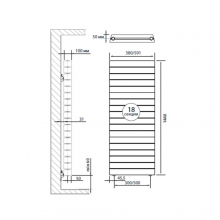 Радиатор Royal Thermo PianoForte Tower Silver Satin - 18 секц.