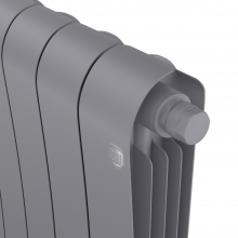 Радиатор биметаллический Royal Thermo Infinity 500 Silver Satin VR80 - 12 секц.