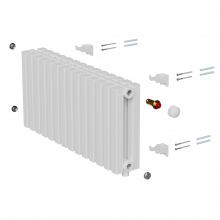 Дизайн-радиатор Royal Thermo Shift Q30 VC2030 - 14 секц. RAL9016