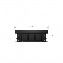 Конвектор внутрипольный Royal Thermo ATRIUM-75/200/800-DG-U-BL