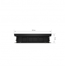 Конвектор внутрипольный Royal Thermo ATRIUM-75/300/800-DG-U-BL