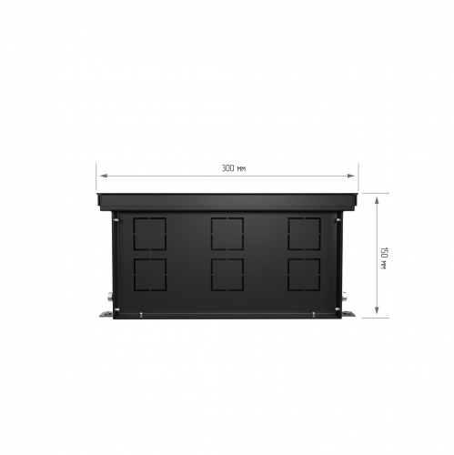 Конвектор внутрипольный Royal Thermo ATRIUM-150/300/2800-DG-U-BL